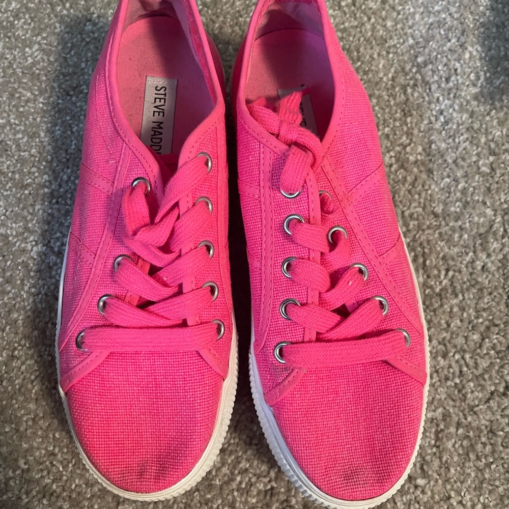 Pink sneakers